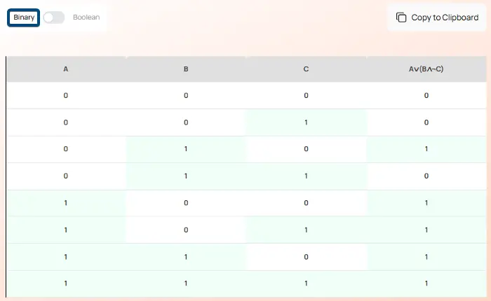 Get result in Binary format